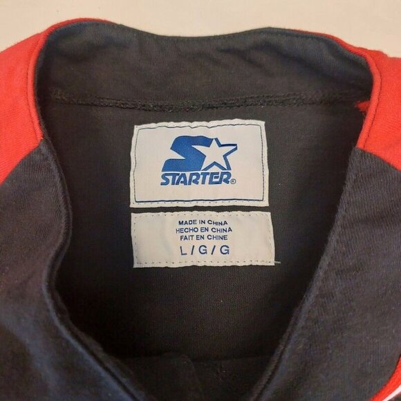 Vintage Starter Toronto Raptors Buttom Up Baseball Jersey Mens Size Large Black - Picture 4 of 7